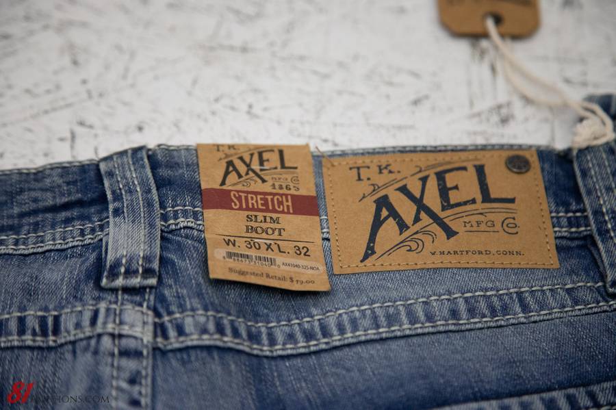 axel slim boot stretch jeans