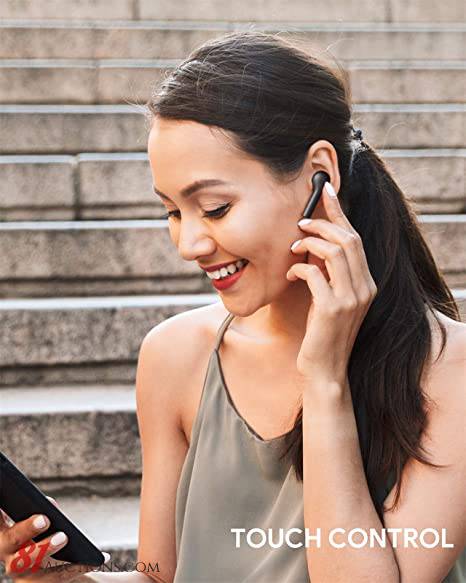 aukey true wireless earbuds bluetooth 5 headphones in ear with charging case