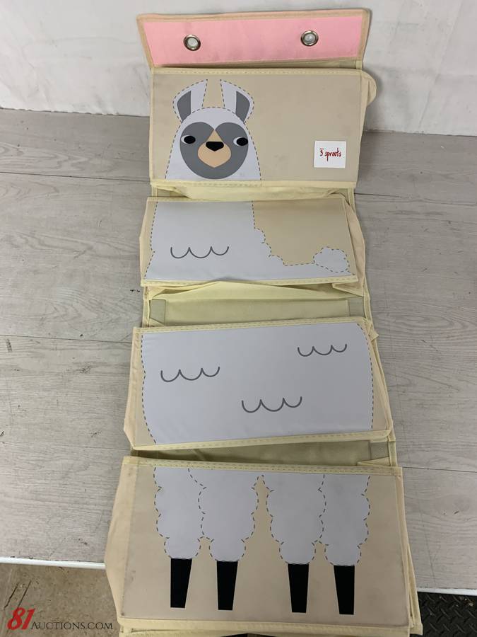 3 sprouts hanging wall organizer llama